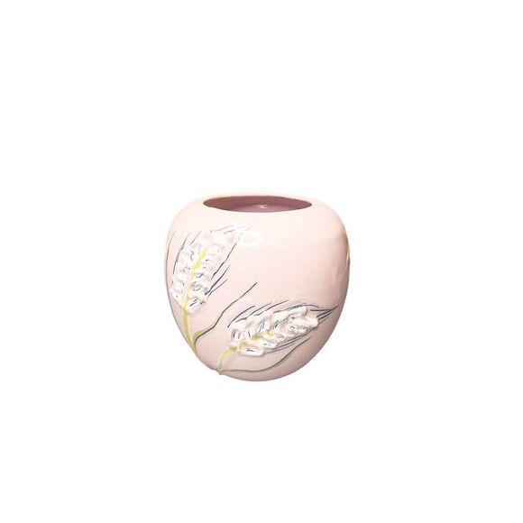 Vintage Italian Pink Ceramic Round Vase‎ - Picture 6 of 8